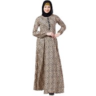 Animal printed casual abaya Animal printed casual abaya